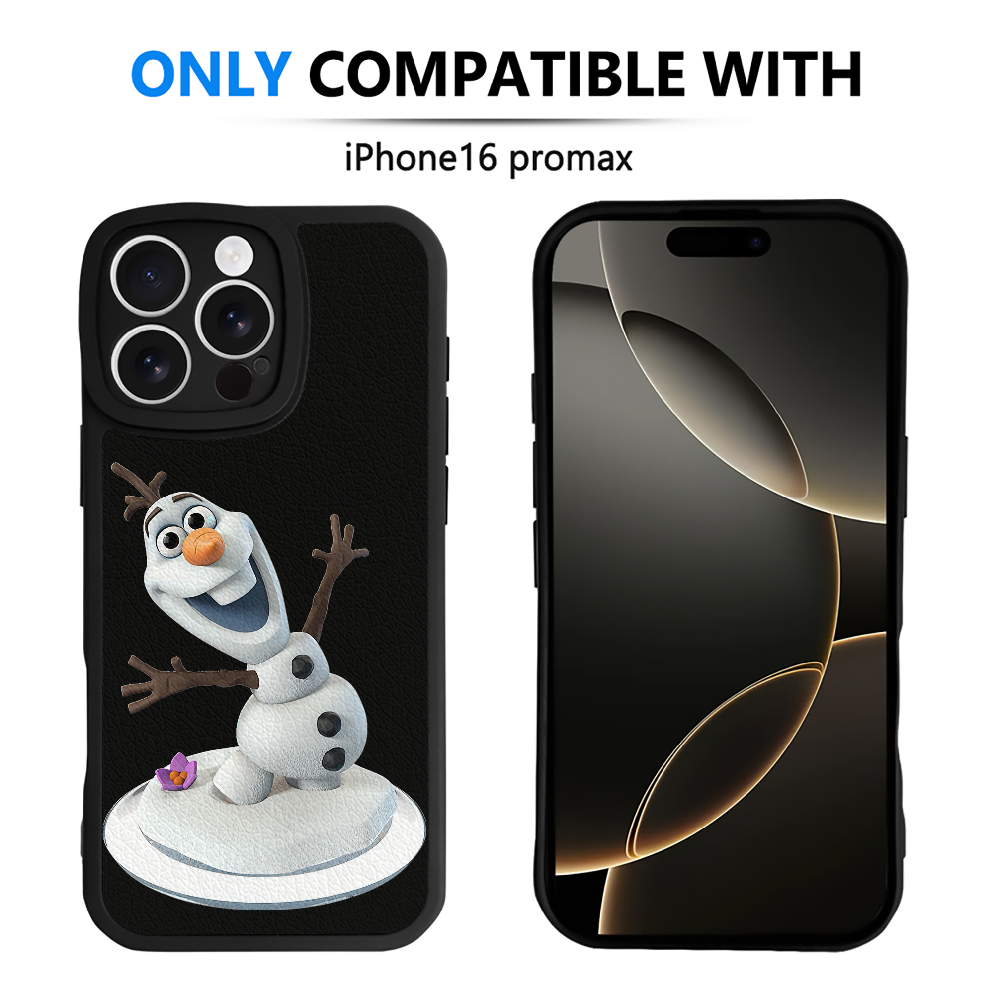 （画像用） アナと雪の女王 アンナ エルサ Frozen Anna Elsa 【iPhone 16シリーズ対応】シリコンスマホケース（レザー調） 材質：シリコン